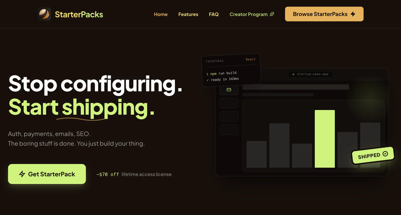 The StarterPacks Style Mixer restyling a template.