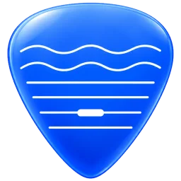 The SongToTab guitar pick logo.